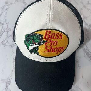 Bass Pro Shops Black and White Mesh Cap